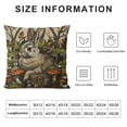 thumbnail image 6 of Awypu Mystery Witchy Decor Pillow Covers  Set of 2, Skull Moth Hands Dancing Magic Horns Hare Mushroom Pillow Cushion Cases,Home Decor for Outdoor Sofa Bedroom Car Black White, 6 of 6