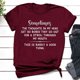thumbnail image 2 of Camiseta de mujer Camisetas divertidas y lindas de manga corta Camiseta con estampado de letras divertidas Regalo Tops Blusa Regalo para parejas Pompotops hfajkhk127083, 2 of 5
