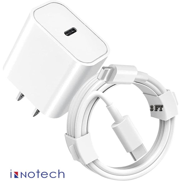 iPhone 14 13 12 11 Super Fast Charger Lightning Cable 20W PD USB C Wall Charger 2-Pack 6FT Fasting Charging Block Compatible with iPhone iPhone 14/1