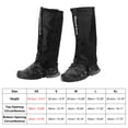 thumbnail image 2 of Unique Bargains Leg Gaiters, Waterproof Shoe Covers Adjustable Snow Boot Gaiter, Black, XS, 2 of 6