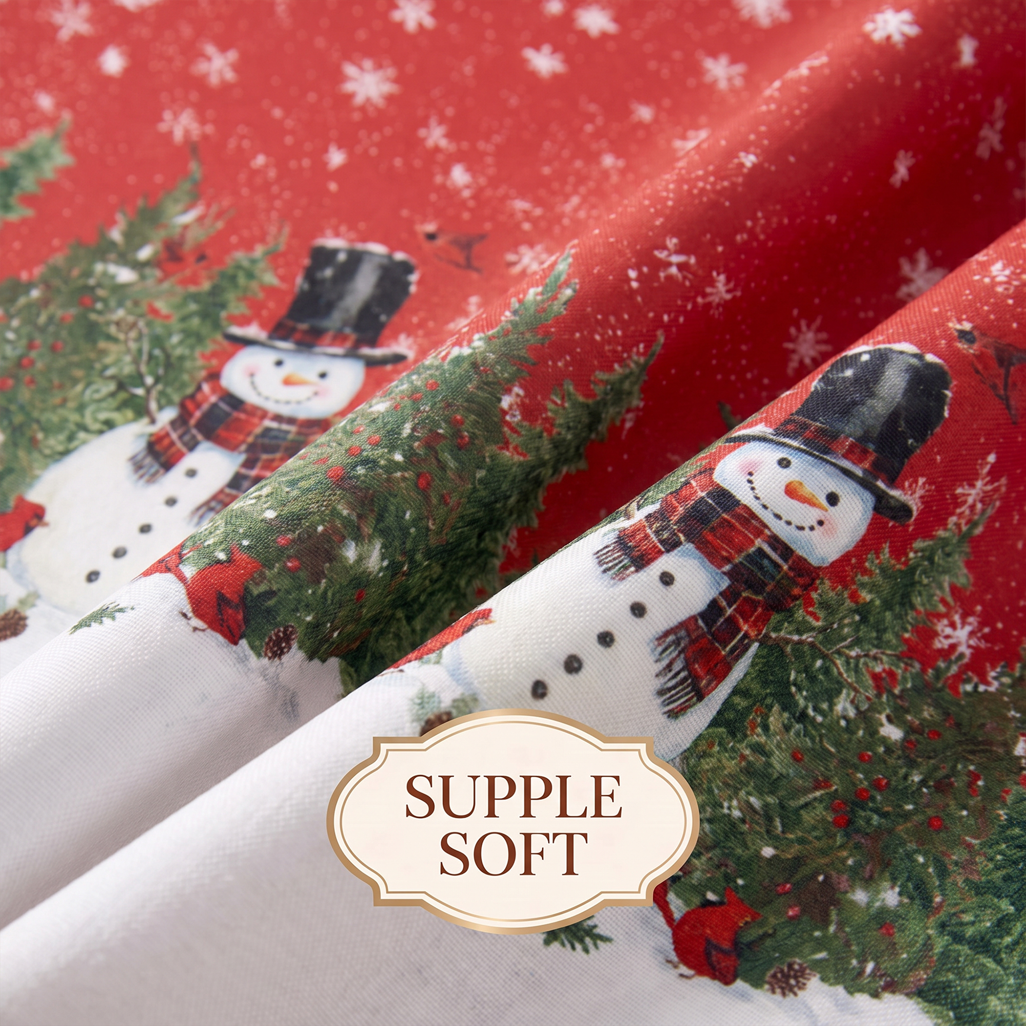 Sm:)e Christmas Tablecloth 60 x 84 Inch Rectangular photo 7