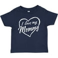 thumbnail image 3 of Inktastic I Love My Mommy in White Chalk Heart Boys or Girls Baby T-Shirt, 3 of 5