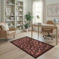 thumbnail image 2 of ODIKA Print Spotted Bordered Frame Zebra Decoration Pink Leopard Cheetah Playful Non-Slip Chair-Friendly for Home Office, Gaming Room, Under Desk, 2 of 7