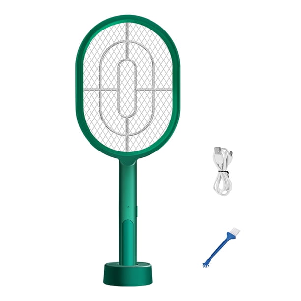 Toystoory Fly LED USB Bug eléctrico Raqueta Dispositivo de control de plagas portátil recargable Repelente de insectos y plagas Verde Toystoory HA005852-01