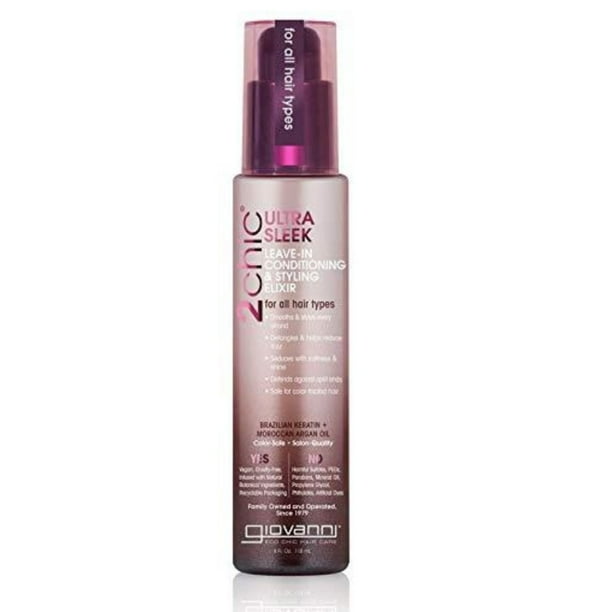 Giovanni 2chic UltraSleek LeaveIn Conditioning And Styling Elixir With Brazilian Keratin And