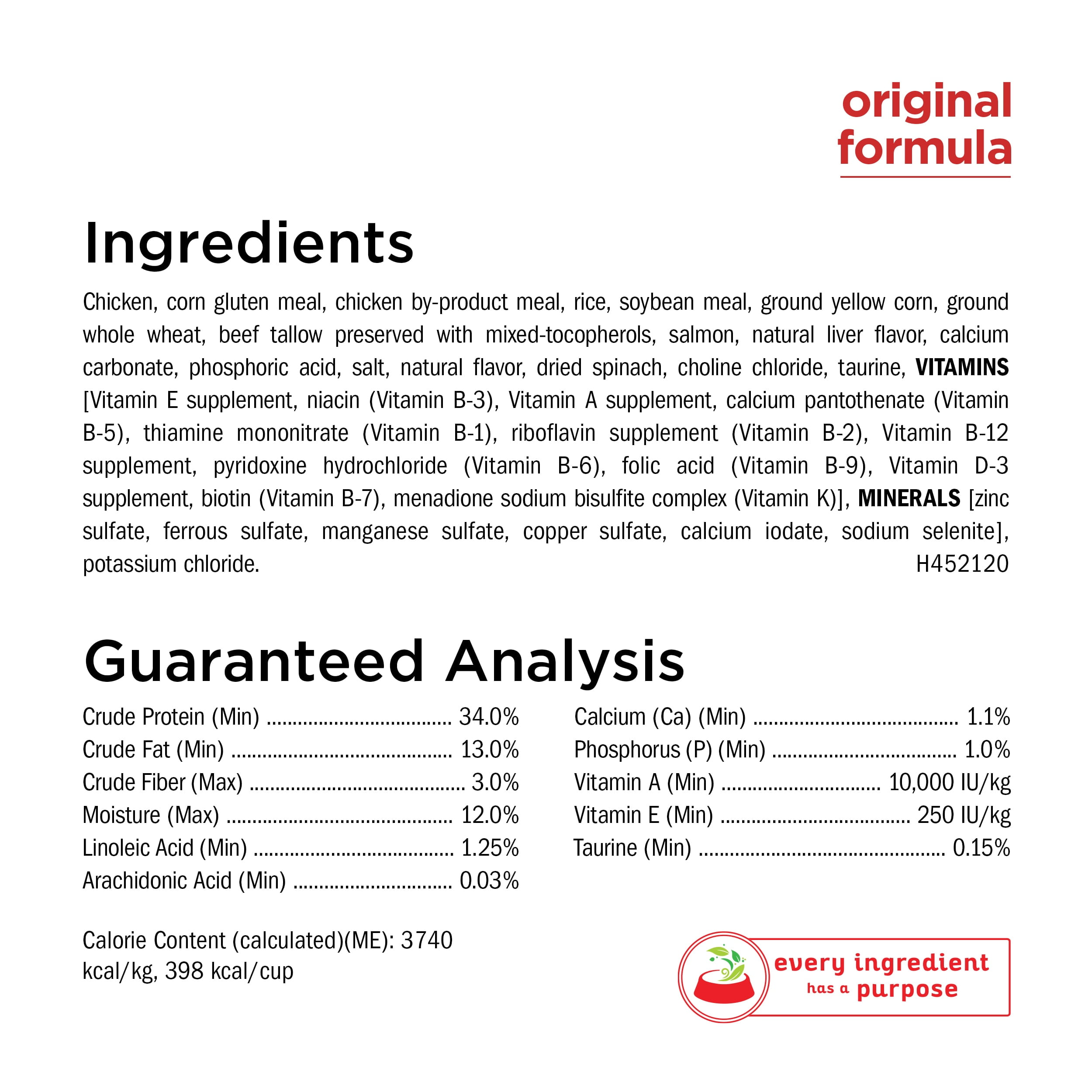 Cat chow ingredients hotsell
