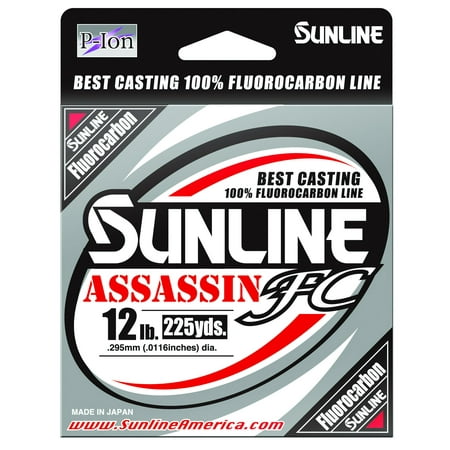 UPC: 0881879080191 | Sunline 63042302 Assassin Clear 225 yd 10 lb Fluorocarbon Line