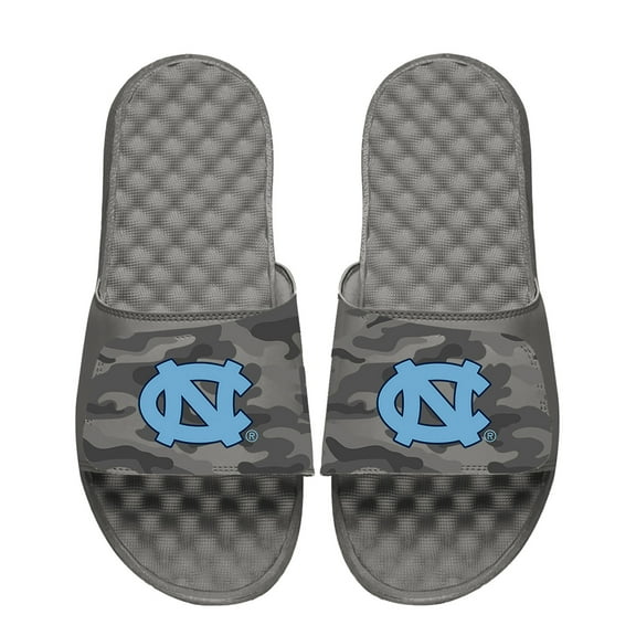 Men's ISlide  Gray North Carolina Tar Heels Camo Slide Sandals