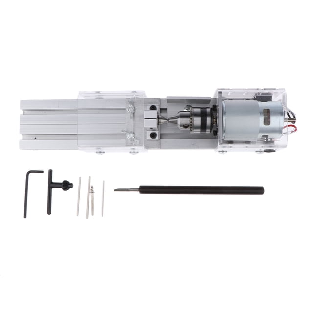 Torno de 100-240 V CA Sunnimix Mini máquina de cuentas de torno Color plata