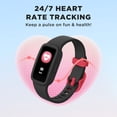 thumbnail image 3 of BIGGERFIVE Vigor 3 Kids Fitness Tracker Watch with AMOLED Screen, Optional App Connection, 3ATM Waterproof Smart Watch with Heart Rate and Sleep Monitor, Pedometer for Boys Ages 5-15, Black, 3 of 9