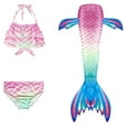 thumbnail image 5 of Kids Mermaid Costume With Mermaid Tail 3 Pack, 5 of 5