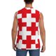 thumbnail image 4 of Fotbe Red Cross 1 Men's Camiseta sin Mangas Estampada para Hombres, Playera Casual para Gimnasio, Entrenamiento, Playa-X-Large, 4 of 7