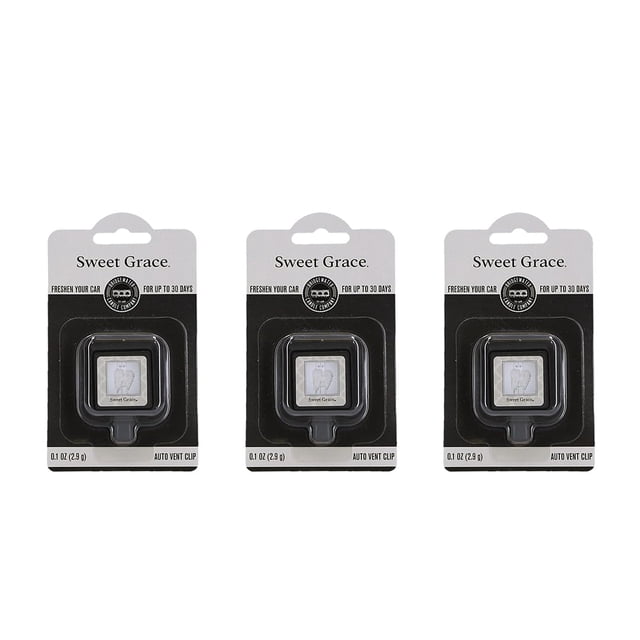 Ambientador para coche Bridgewater Candle, clip de ventilación automática, paquete de 3