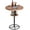 Vintage Brown, variant on VECELO Pub Table Round Bar Height With Wine Rack Metal Base MDF Top, 36.2-Inch Height,Dark Black