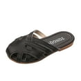 thumbnail image 1 of Eashery Sandals for Girl Toddlers Open-toe Casual Black Toddler Sandals Toddler Shoes Black 12.5 Little Kid, 1 of 5