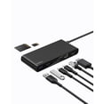 thumbnail image 1 of Hub USB-C Belkin Connect de 8 puertos, 100 W PD, 10 Gbps, Ethernet, 1 of 9