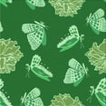 thumbnail image 1 of Ahgly Company Machine Washable Indoor Square Transitional Green Area Rugs, 7' Square, 1 of 7