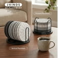 thumbnail image 6 of 8-piece coaster set, suitable for beverages, 4-inch large coasters protect tabletops from hot and cold drinks, multi-functional coasters, excellent home decorations, non-slip and easy to clean., 6 of 6