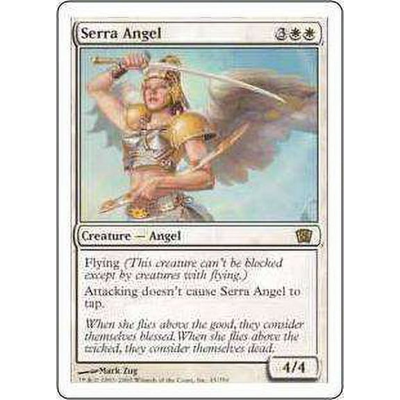 MtG 8th Edition Rare Serra Angel (FOIL) #45