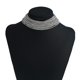 thumbnail image 3 of Collar de gargantilla de diamantes de imitación Sunnimix Plata, 3 of 8