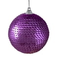 thumbnail image 2 of Northlight 3" Magenta Pink Sequin Shatterproof Ball Christmas Ornament, 2 of 5