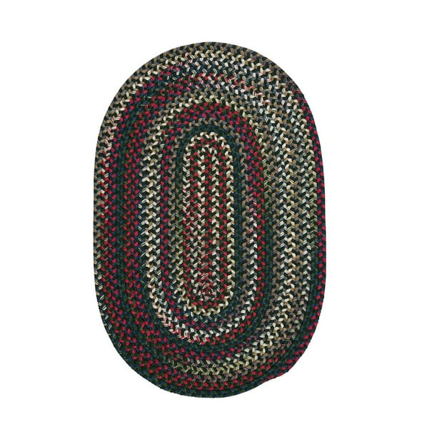 4' x 6' Oval Handmade Braided Area Throw Rug