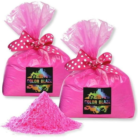 Color Blaze Color Powder 2-Pack Bundle – Pink Color – 5 lbs Each, 10 lbs Total – Color Powder for Gender Reveal