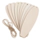 thumbnail image 3 of 10 piezas de tablas de surf de madera sin terminar, recortadas para manualidades, adornos de madera en rodajas para pintar, decoración colgante para fiestas hawaianas de verano y playa (color caqui)., 3 of 7
