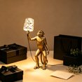 thumbnail image 4 of Decorative Monkey Figurine Lamp with Corded LED Light and Manual On-Off Control, Sculptural Design for Study, Hallway, or Windowsill Display, 4 of 8