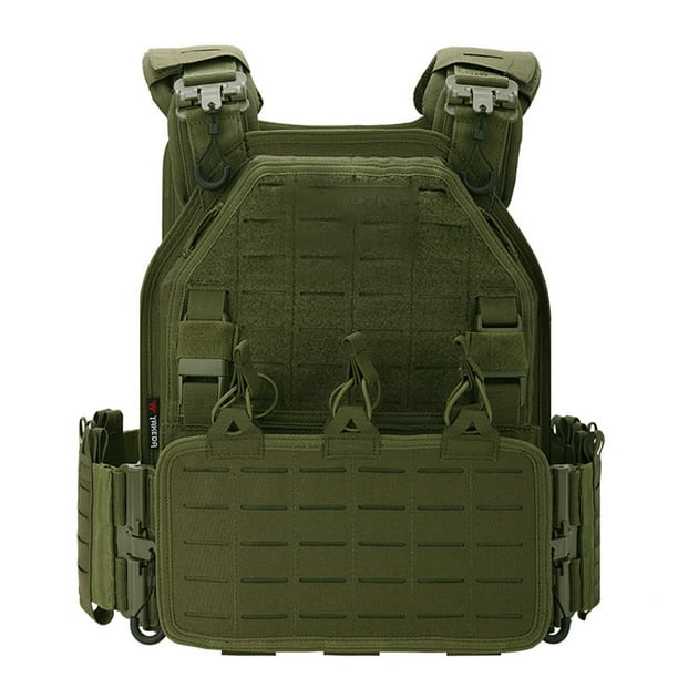 Bolsa de pecho para hombre bolsa de pecho portátil de nailon Molle resistente al agua para viajes de senderismo