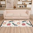 thumbnail image 2 of Yayeee Runner Rug for Bedroom 2'x6' Machine Washable Hallway Non Slip Mat, Beige Christmas Candy Canes, 2 of 8