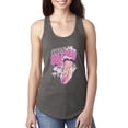 thumbnail image 1 of Wild Bobby, Shore Surfer Betty Boop Betty Boop Ladies Racerback Tank Top, Dark Grey, Medium, 1 of 5