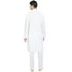 SKAVIJ Ensemble Pyjama Kurta pour Robe de Mariée en Coton Brodé pour Hommes White L – image 2 sur 6