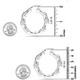 thumbnail image 5 of LeCalla 925 Sterling Silver Light-Weight Bamboo Hoop Earrings for Women and Teen 50MM, 5 of 8