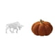 thumbnail image 1 of Escultura moderna de toro y calabaza de resina, adorno abstracto coleccionable, figura decorativa para entrada, mesa, escritorio, estante, sofá o dorm, 1 of 8