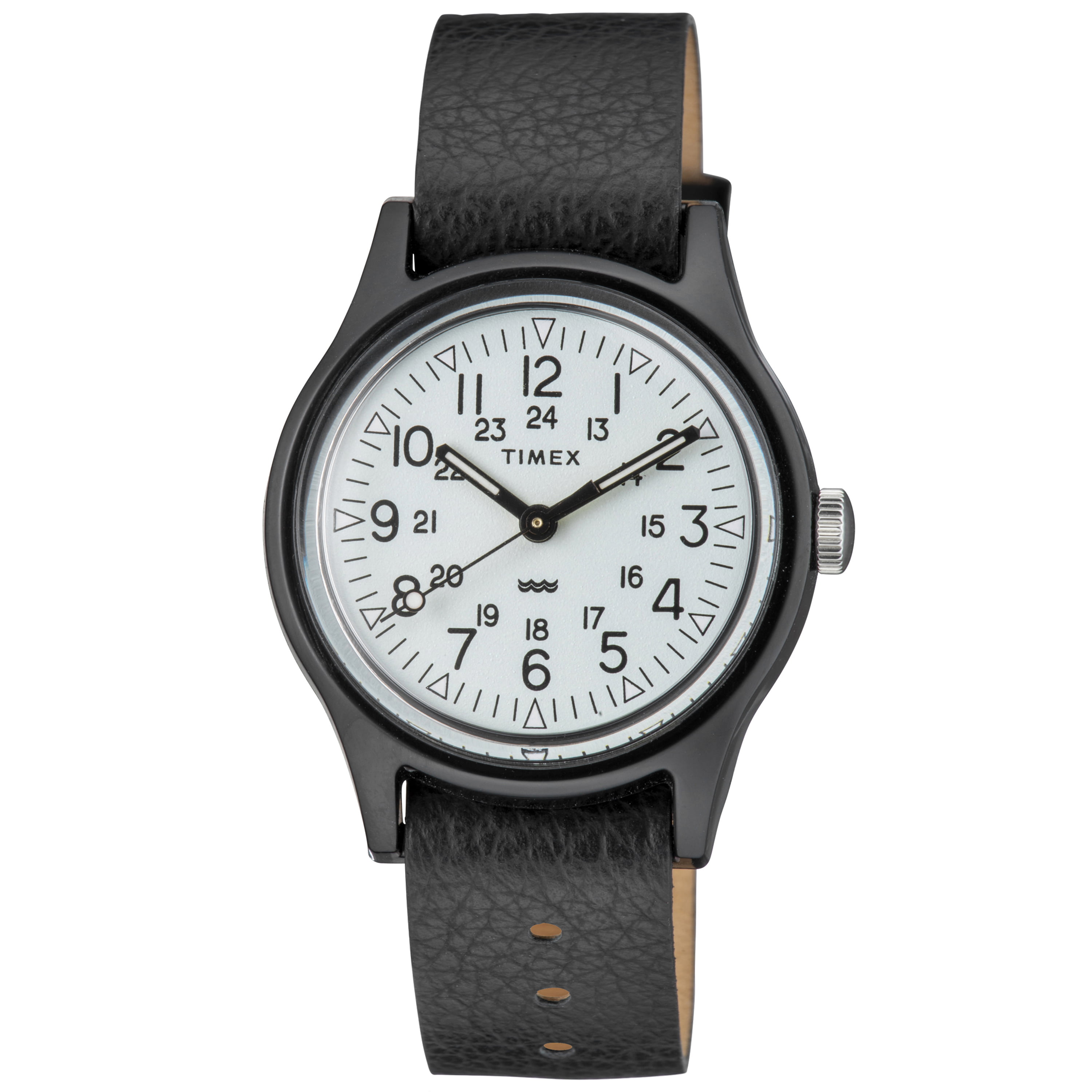 TIMEX Japan Limited Original Camper 29mm Black Leather watch TW2T34000