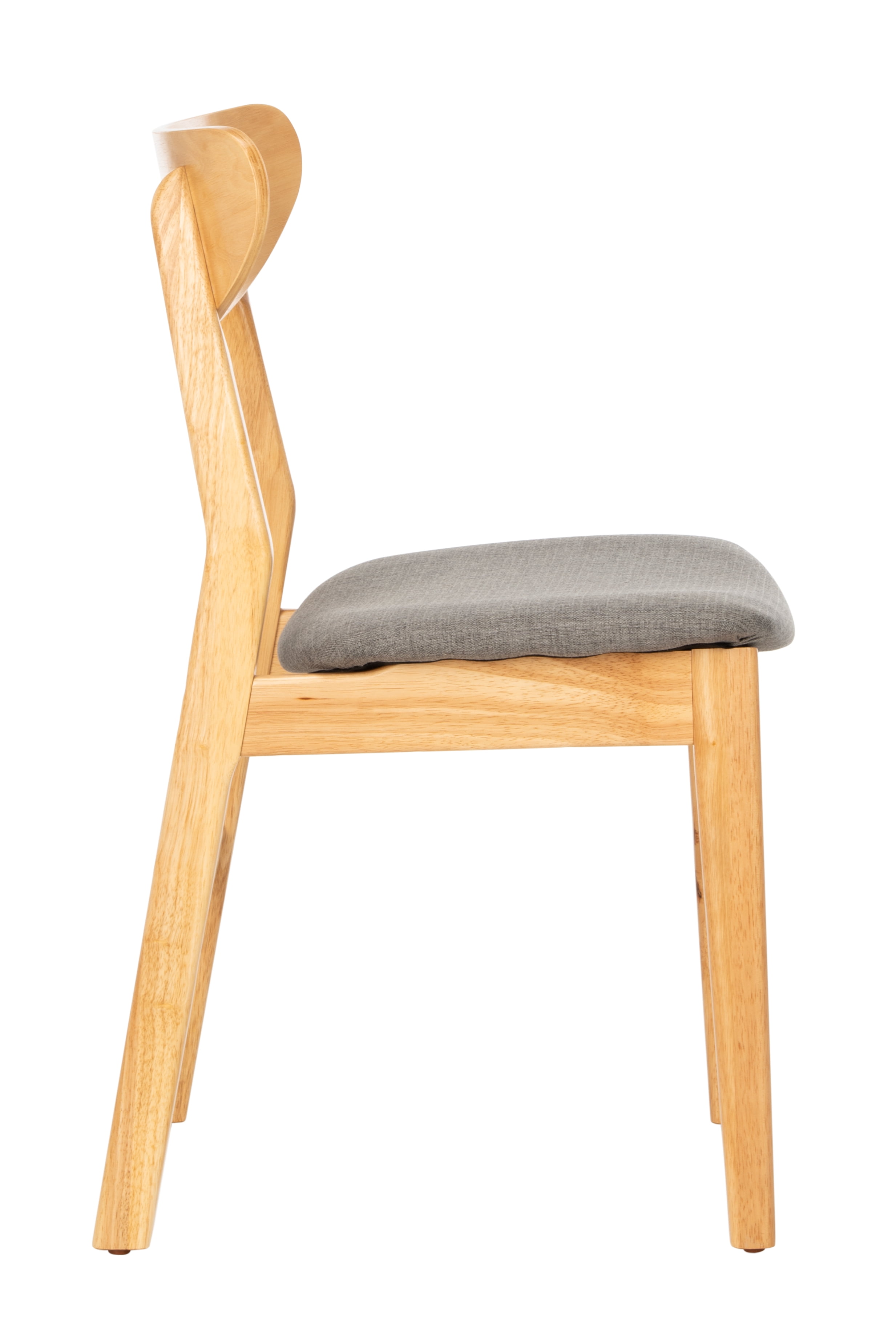 SAFAVIEH Lucca Retro Farmhouse Dining Chair, Natural/Grey, Set of 2