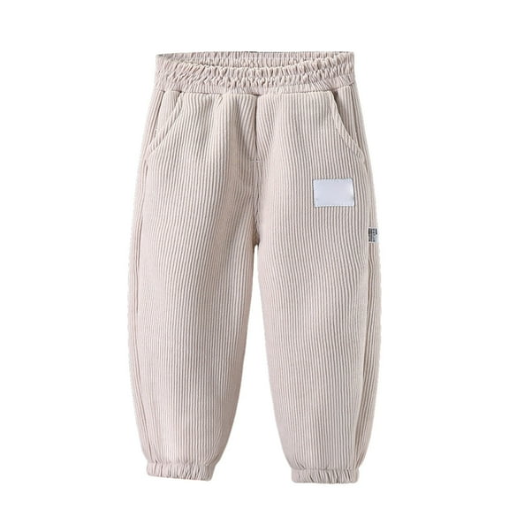 Kids Pants Girls Boys Soft Brushed Fleece Jogger Sweatpants Soft Fleece Lined Open Bottom Youth Athletic 2024 Fall Winter Warm