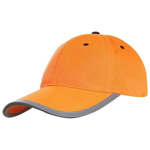 High Visibility Baseball Cap Safety Fluorescent Cap for Women Family Members Orange
