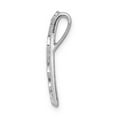 thumbnail image 7 of 14K White Gold Plated Diamond & Sapphire Fancy Chain Slide Pendant, 7 of 7