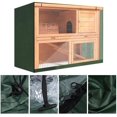 thumbnail image 1 of Funda antipolvo para caseta de conejo - Accesorio de tela de doble capa Impermeable, antipolvo y resistente al viento para jaula de aves (verde), 1 of 2