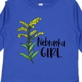 thumbnail image 4 of Inktastic Nebraska Girl Goldenrod Flower Girls Long Sleeve Toddler T-Shirt, 4 of 5