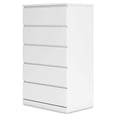 thumbnail image 3 of Signature Design by Ashley Onita Modern 5 Drawer Tall Dresser, White, 3 of 9