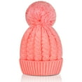 thumbnail image 2 of Whiteleopard Women's Winter Beanie Warm Lining - Thick Slouchy Cable Knit Skull Hat Ski Cap, 2 of 7
