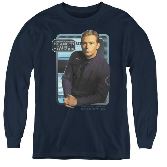 Star Trek - Trip Tucker - Youth Long Sleeve Shirt - Large