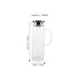 thumbnail image 3 of Glass Pitcher with Lid Water Container for Storage Household Cold Water Kettle, 3 of 4