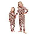thumbnail image 2 of Family Christmas Pajamas Matching Set Ugly Christmas Sweater Crewneck Long Sleeve Knitted Cat Wearing Santa Hat Clause Sweater for Women Man Couples Flannel, 2 of 5