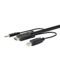 thumbnail image 3 of Monoprice HDMI USB 3.5mm Audio Combo Cable - 10 Feet, 4K@60Hz, HDR, for KVM Switches - Switch Series, 3 of 6