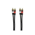 thumbnail image 3 of Monoprice Premium RCA Cable - 1.5 Feet - Black | 2 RCA Plug to 2 RCA Plug, Male to Male, 22AWG, 3 of 6