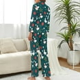 thumbnail image 3 of Top-kevin Women Long Sleeve Pajama Set Comfy Pjs Sets Duck Bow Red Hat 2 Piece Lounge Set, 3 of 12